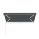 preview thumbnail 9 of 9, ALEKO Caribbean Motorized Patio Awning - White Frame - Charcoal Gray - 13 x 10 Feet