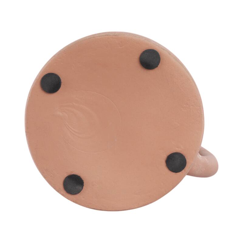 Terracotta Pottery Vase with Handles Rustic Artisan Decorative Accent