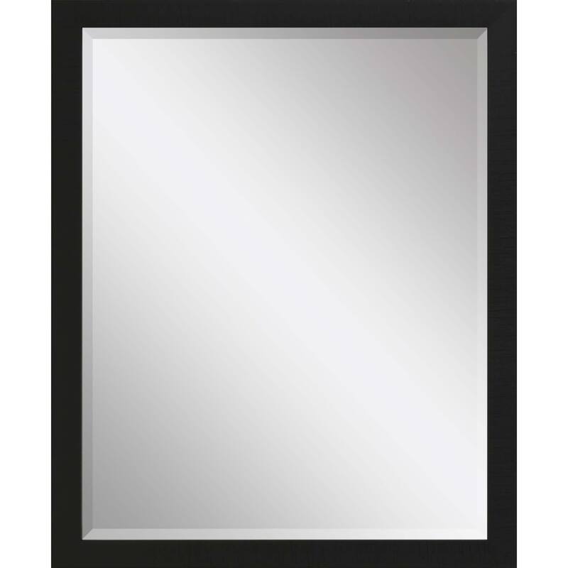 HomeRoots 43" Black Framed Accent Mirror - 33.00 in. x 43.00 in. x 2.00 in.