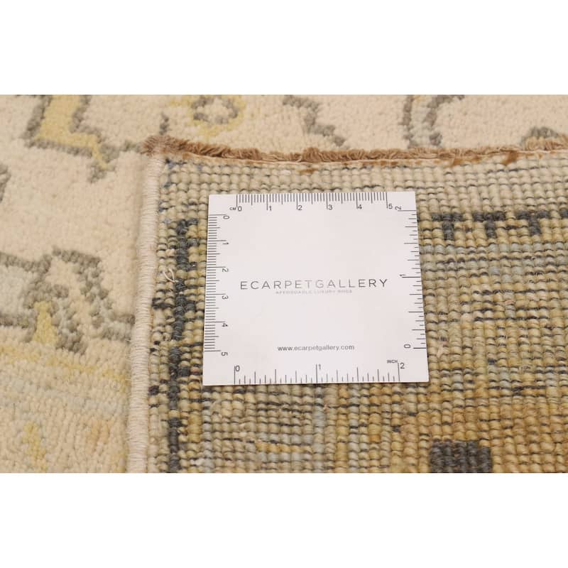 ECARPETGALLERY Hand-knotted Jamshidpour Ivory Wool Rug - 7'11 x 9'4