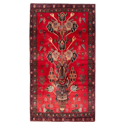 Teimani Red Rug 2'10" x 5'3" - 2'10 x 5'3