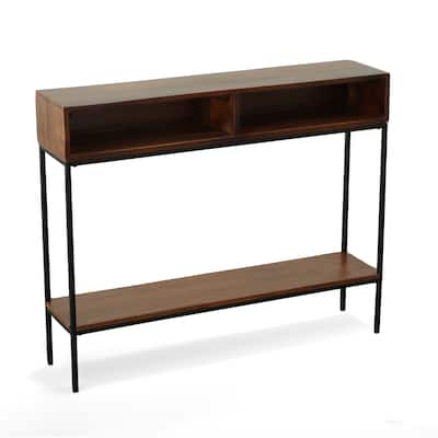 Brown Wood/Metal Ingrid Console