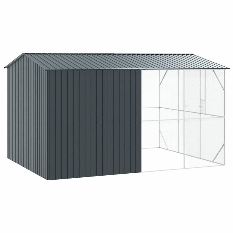 vidaXL Bird Cage Anthracite Galvanized steel