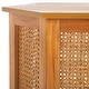 preview thumbnail 20 of 34, SAFAVIEH Danez Hexagon Cane Accent Table (Fully Assembled) - 20Wx17Dx20H