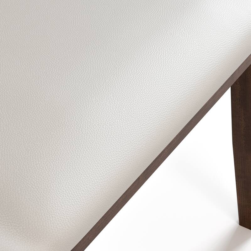 Furniture of America Abigail VI Mid-Century Modern 5-Piece Walnut Solid Wood Dining Set