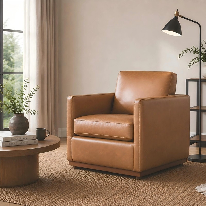 Spruce & Spring Shane Modern Swivel Accent Arm Chair