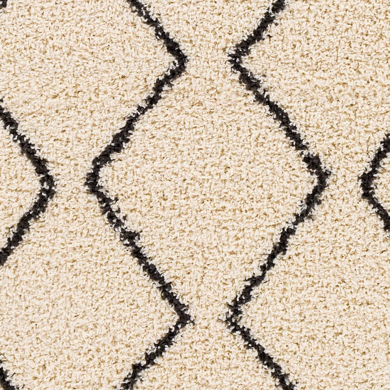 Livabliss Kasey Plush Boho Stripe Area Rug