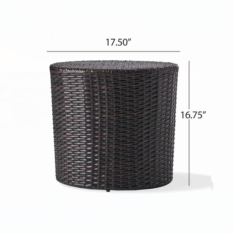 Outdoor Polyethylene rattan SIDE TABLE