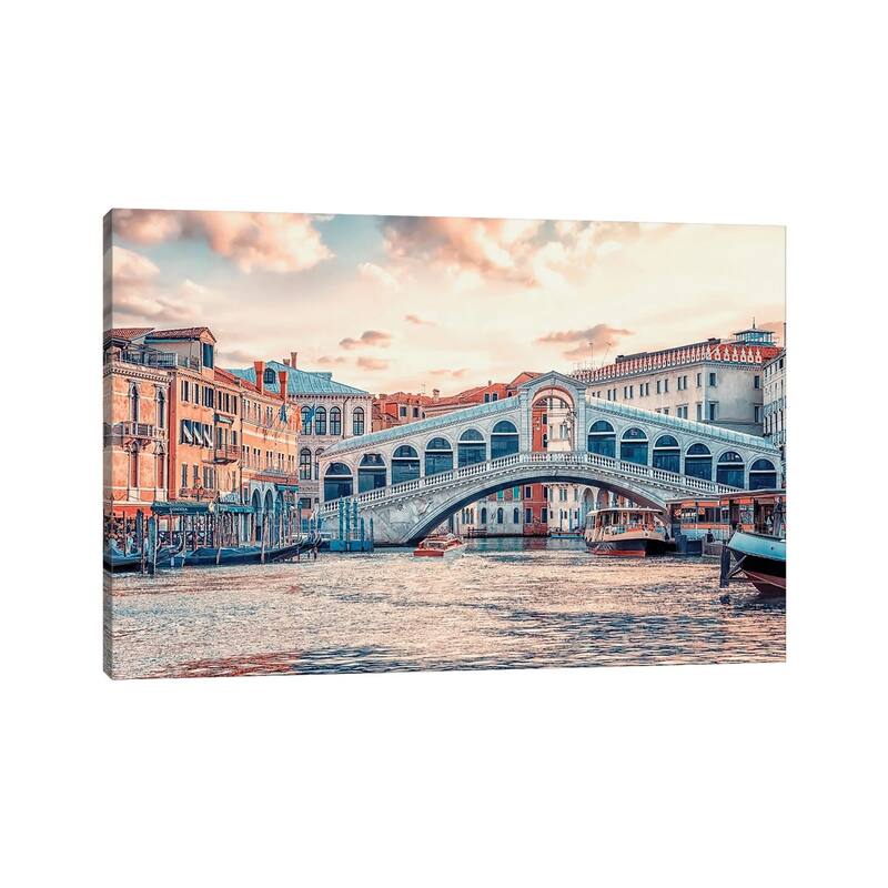 iCanvas "Ponte Di Rialto" by Manjik Pictures Canvas Print
