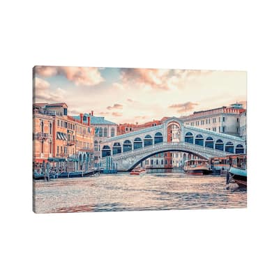 iCanvas "Ponte Di Rialto" by Manjik Pictures Canvas Print
