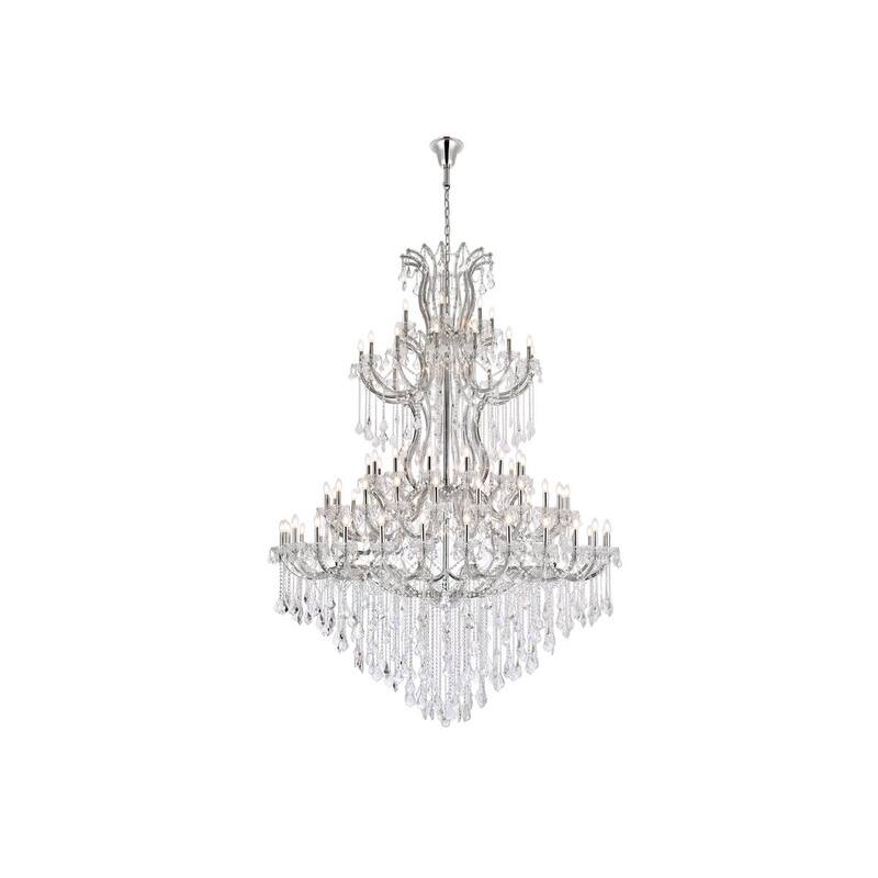 Elegant Lighting 2800G96/RC Maria Theresa 86 Light 72" Wide Crystal