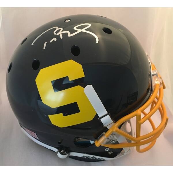 Shop Tom Brady Autographed Serra High School Signed Football