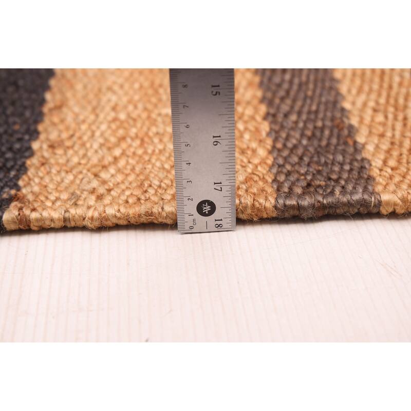 ECARPETGALLERY Flat-Weave Palas Denizli Tan Jute Rug - 5'5 x 7'9