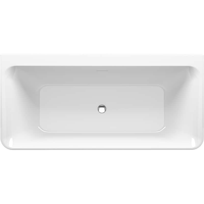 Sterling Unwind 67" Free Standing Acrylic Soaking Tub with Center