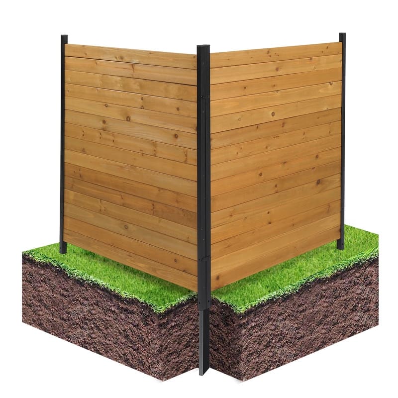 Outdoor Wood Fence Privacy Screens