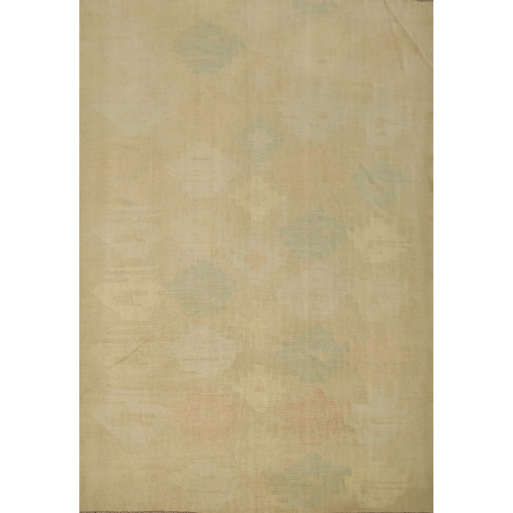 Hand Woven Oriental 100% Wool Carpet Southwestern Tribal Multi-Colored Kilim Area Rug - 9' 9'' X 8' 3''