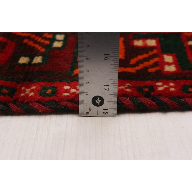 ECARPETGALLERY Hand-knotted Melis Red Wool Rug - 7'1 x 9'9