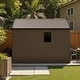preview thumbnail 91 of 117, Patiowell 8' x 6' / 8' x 8' / 8' x 10 '/ 8' x 12' Plastic Outdoor Shed With Floor for Patio Furniture, Tools (Kick-It Shed)