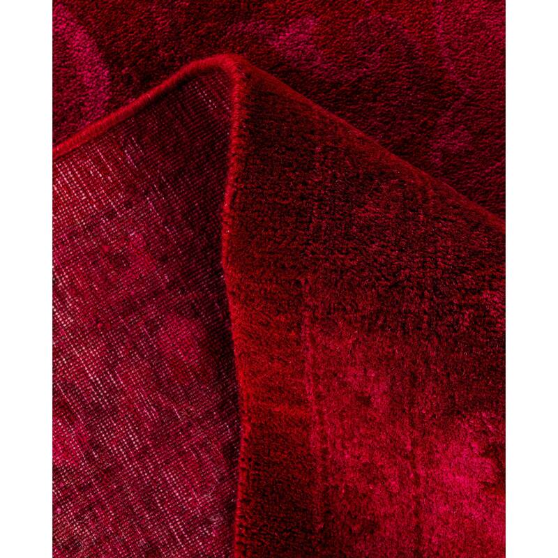 Overdyed One-of-a-Kind Hand-Knotted Area Rug - Pink - 10' 4" x 14' 2"