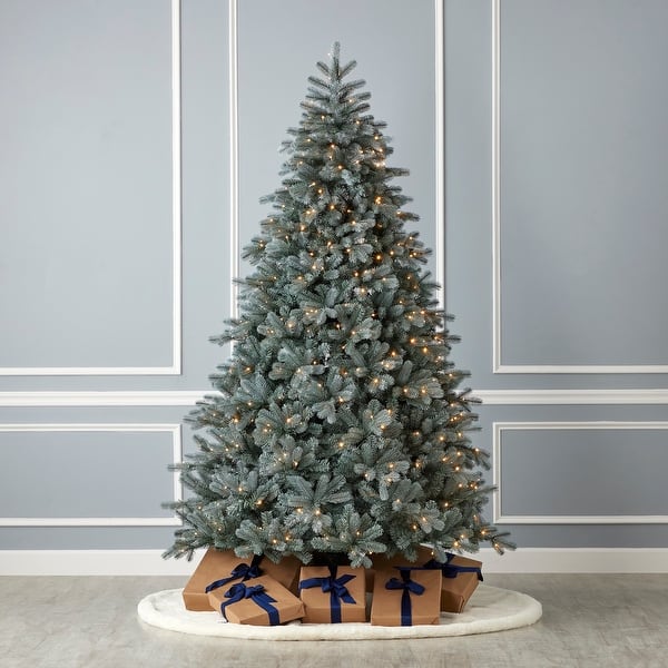 slide 2 of 6, Seasonal LLC Blue Spruce Prelit Artificial Tree 7.5 Foot