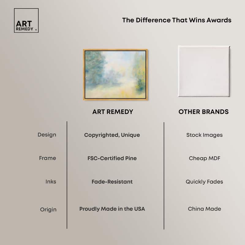Faded Horizon I Canvas by Art Remedy