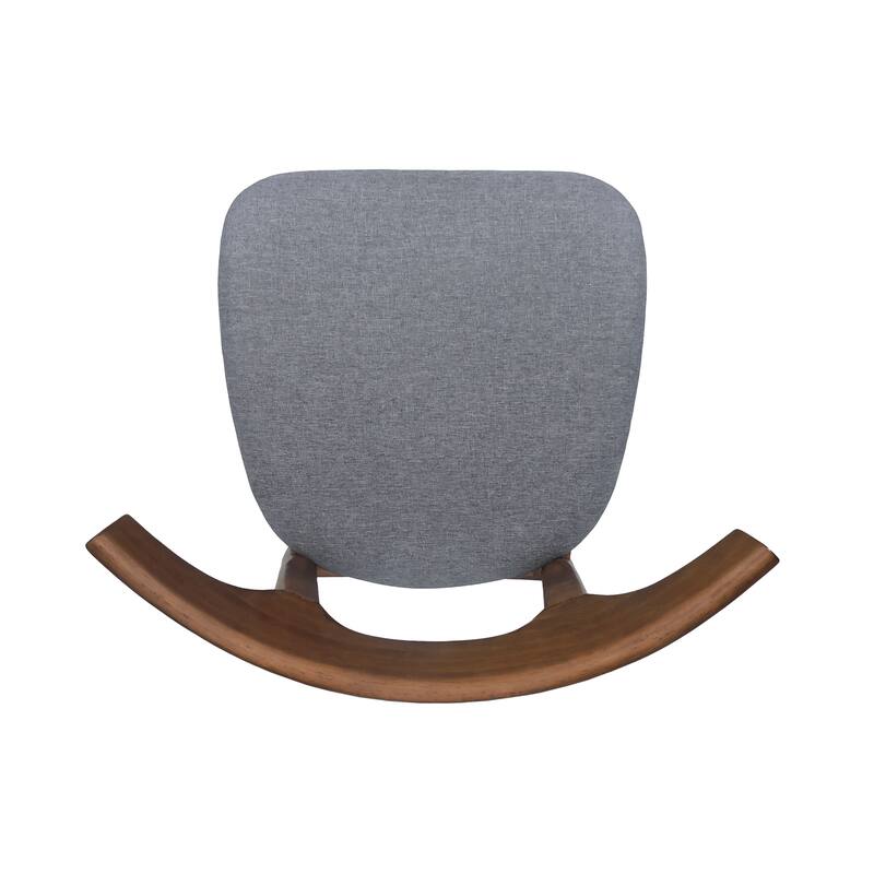 Rubber Wood Dining Chair with Upholstered Seat Wide Angled Legs