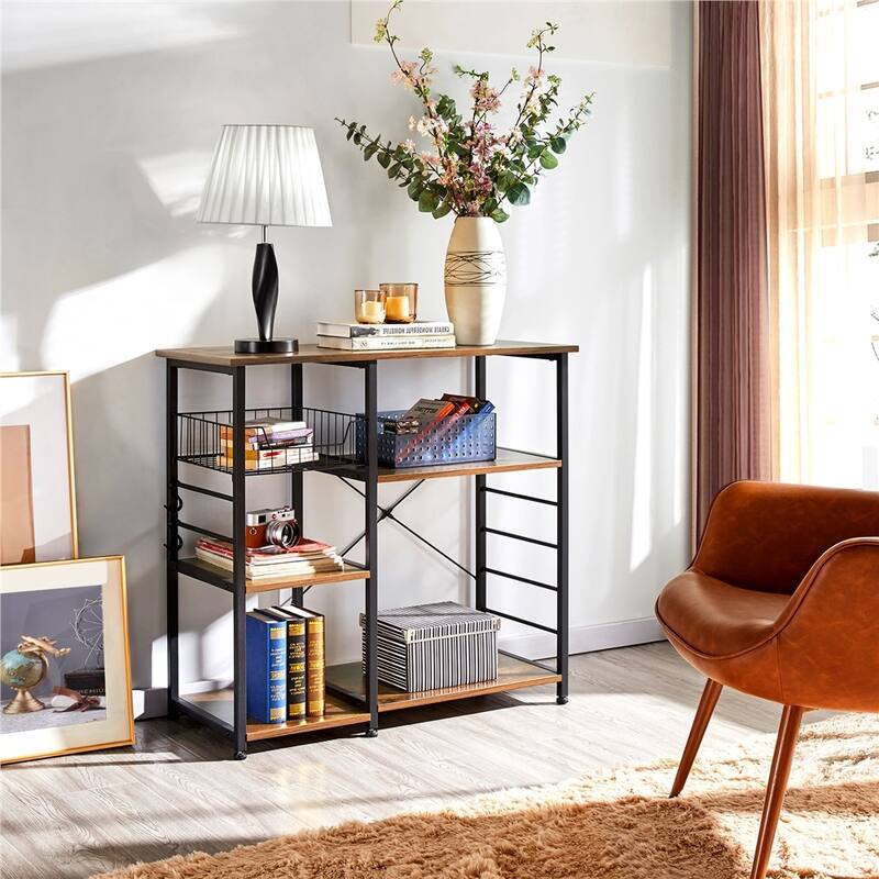 Yaheetech Metal Frame Baker's Rack Kitchen Island Storage Shelf