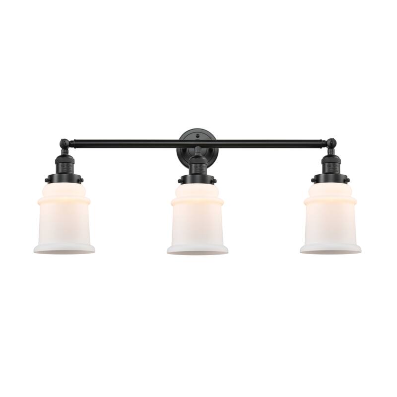 Innovations Lighting Canton 3 Light 30" Wide Bathroom Vanity Light - Oil Rubbed Bronze / Matte White