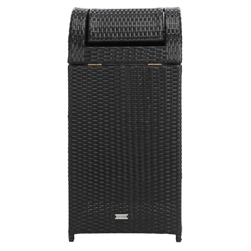 SAFAVIEH Outdoor Mazeli Trash Bin (Fully Assembled)