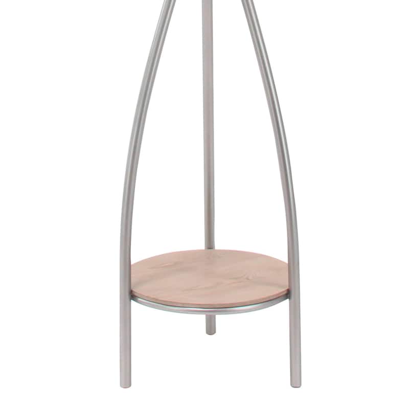 Metal Coat Rack - Silver - Roche River Decor - 17"Wx17"Lx73"H