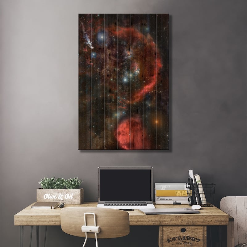 Orion the Hunter (Hubble Space Telescope) Print On Wood by NASA - Multi-Color