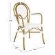 preview thumbnail 7 of 13, SAFAVIEH Outdoor Living Rosen Stacking Indoor/Outdoor Arm Chair (Set of 2)
