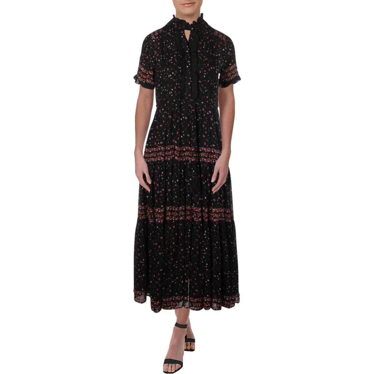 rare feeling pleated maxi dress