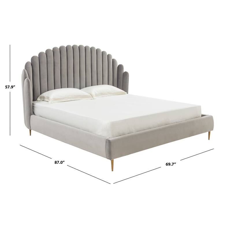 SAFAVIEH Couture Rosabella Channel Tufted Bed
