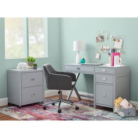 Linon Poppy Side Storage Desk