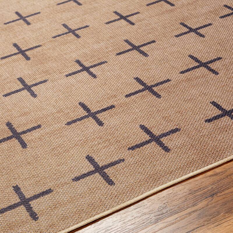 Livabliss Transitional Ez Jute Geometric Washable Area Rug