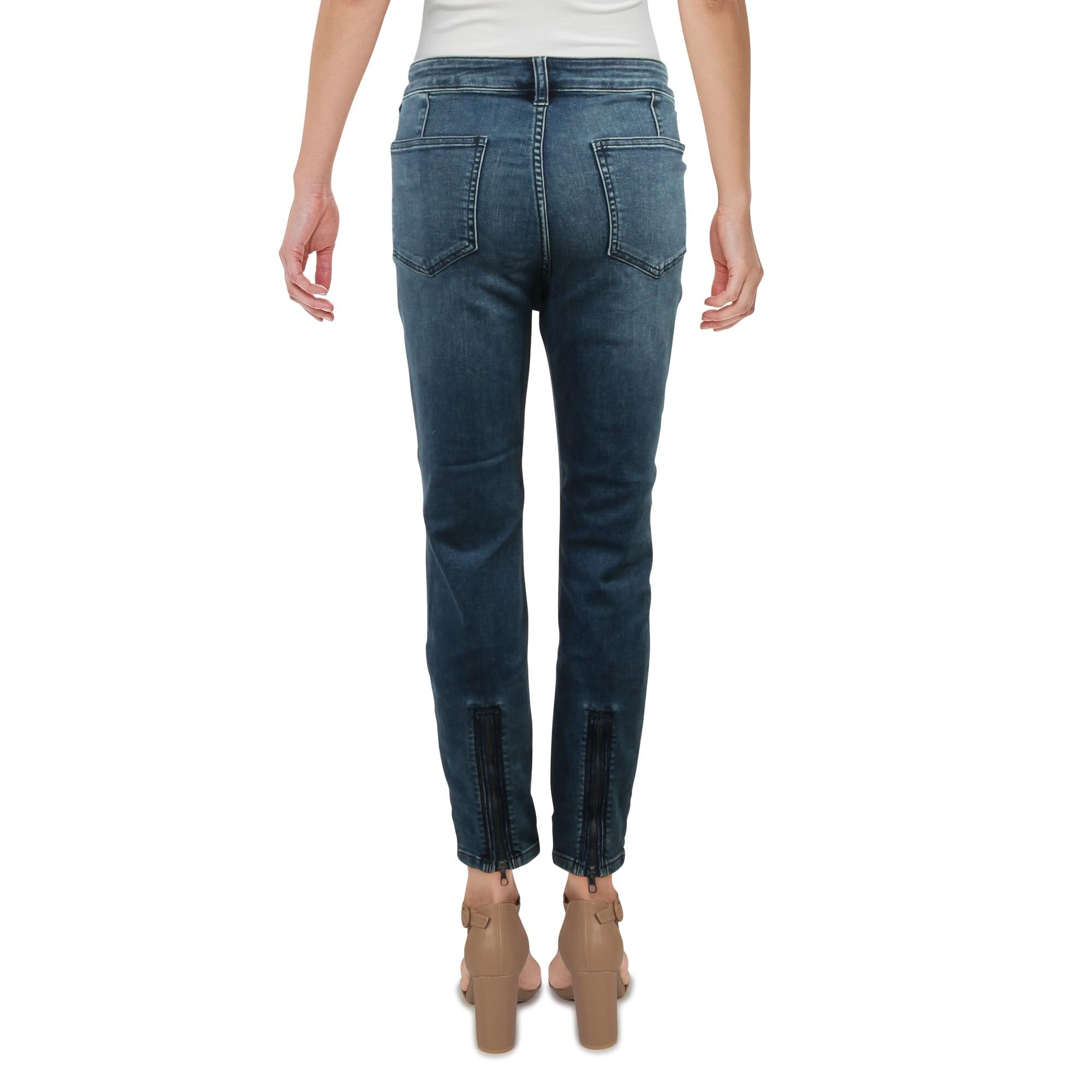 low waist cropped jeans