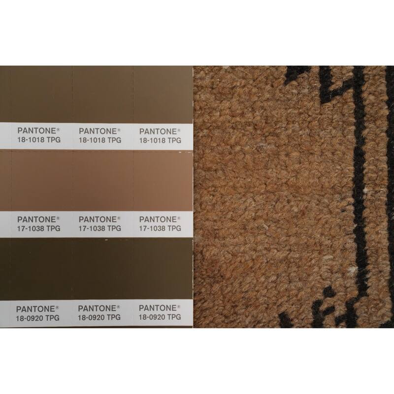 Hand Knotted Oriental 100% Wool Carpet Traditional Geometric Brown Sarab Runner Rug - 8' 6'' X 3' 0''