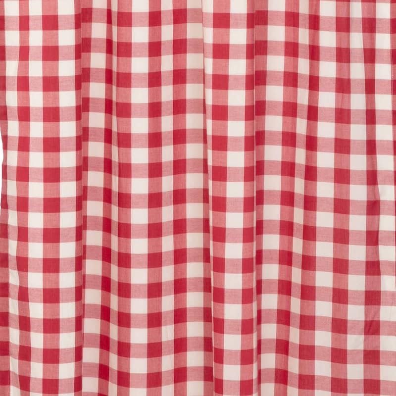 Annie Buffalo Check Ruffled Prairie Swag Set - Prairie Swag 36x36x18 - Prairie Swag 36x36x18