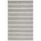 preview thumbnail 8 of 12, SAFAVIEH Handmade Metro Tietje Stripe Wool Rug 4' x 6' - Grey/Ivory - Rectangle