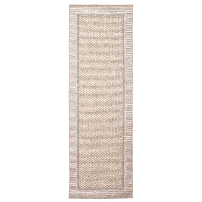 ECARPETGALLERY Machine Woven Brooks Taupe Area Rug