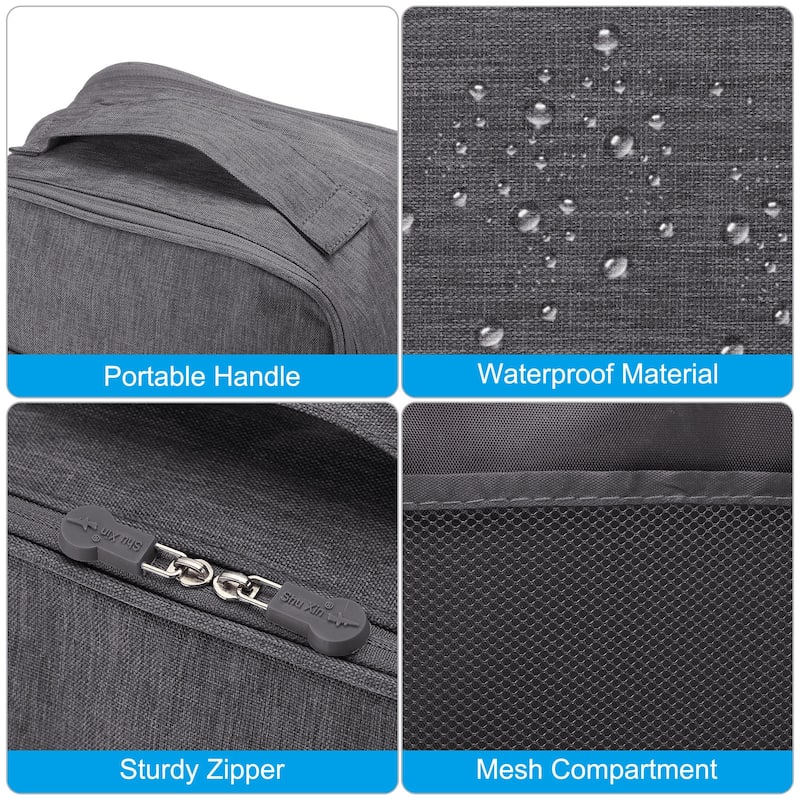 Shoe Bags for Travel, Holds 3-4 Pairs of Shoes Bag