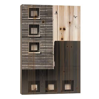 Three Print On Wood by Manuela Deigert - Multi-Color