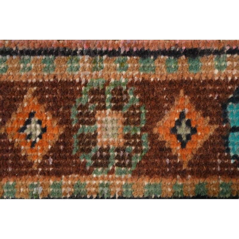 Hand Knotted Oriental 100% Wool Carpet Traditional Geometric Pink Tabriz Area Rug - 4' 6'' X 3' 2''