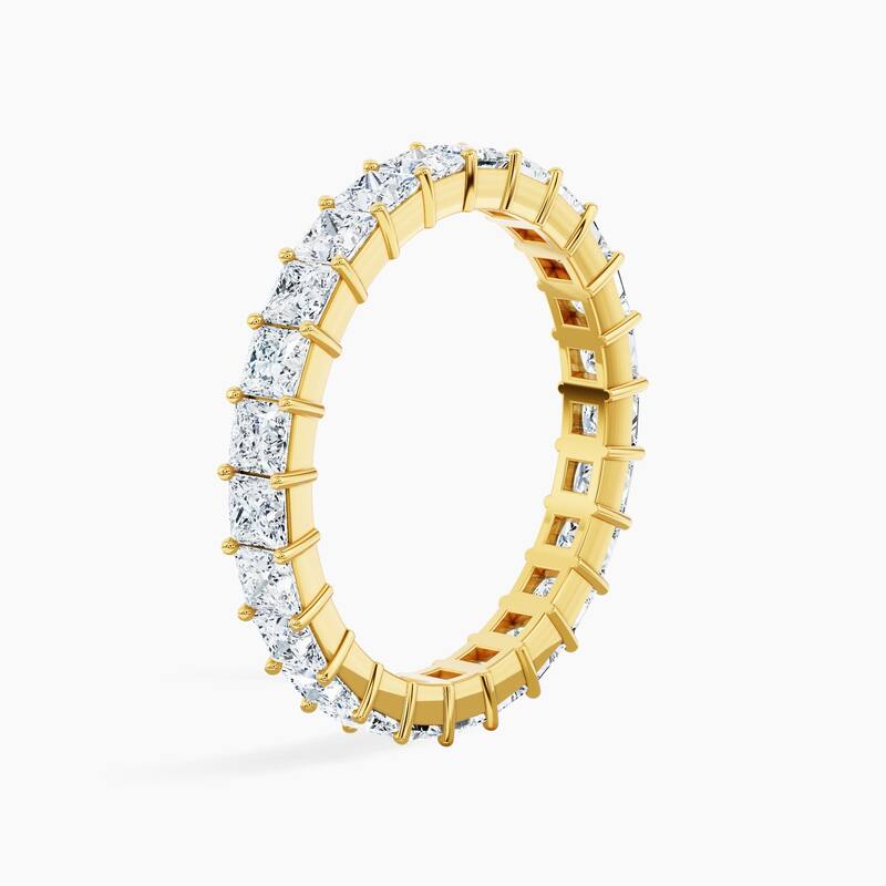 Auriya 14k Gold Princess Lab Grown Diamond Eternity Band 2.50 - 11.25 ct. tw. (F-G, VS)