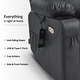 preview thumbnail 18 of 77, MCombo Electric Power Lift Recliner Chair Sofa with Massage and Heat, 3 Positions, USB Ports, Faux Leather