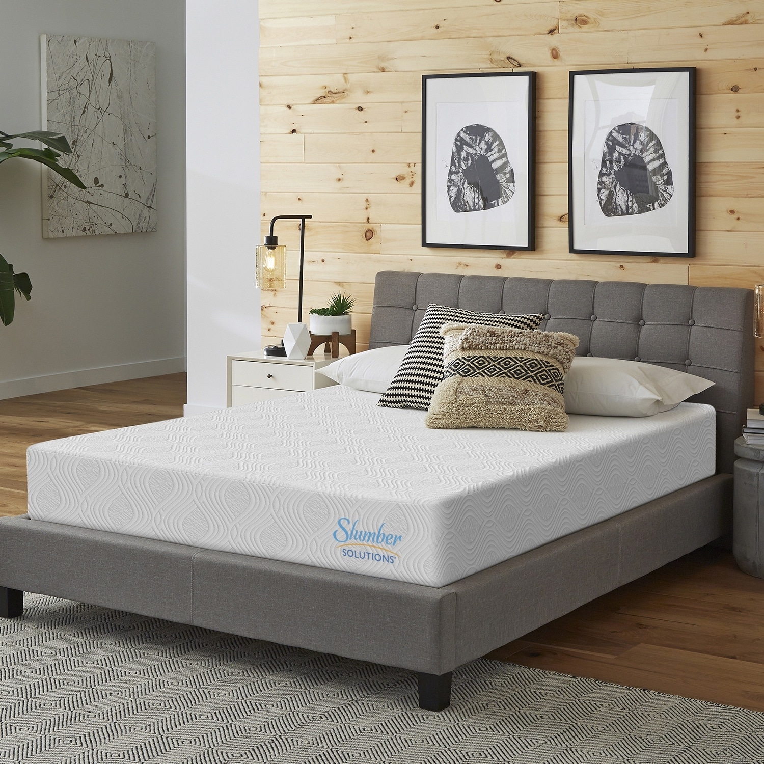 Slumber Solutions Nexus Gel Memory Foam Mattress In a Box - 8 Inch Firm or 10 Inch Medium