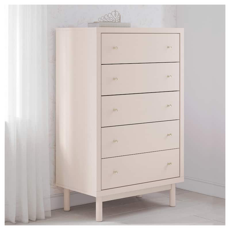 Signature Design by Ashley Wistenpine Pink Chest of Drawers - 5-drawer - Pink