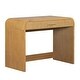 preview thumbnail 12 of 22, 39" Makeup Vanity Desk Bedroom Dressing Table with Curved Touch LED Light Makeup Mirror