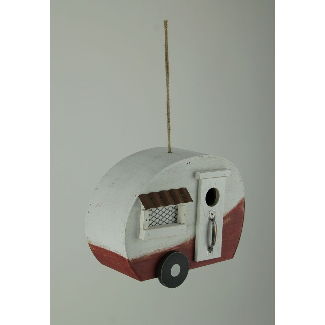 Shop Wooden Retro Camper Trailer Hanging Birdhouse 7 5 X 9 5 X